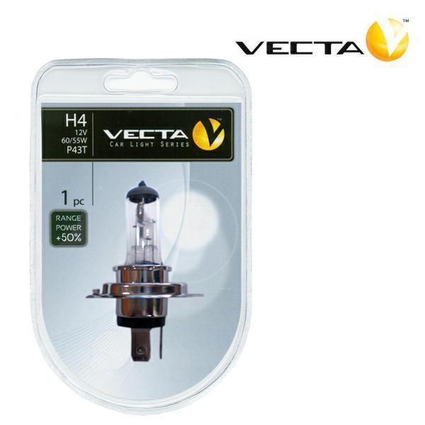 Žárovka VECTA RP+50% - H4 12V 60/55W P43T