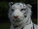 Obrovský plyšový tygr délky 200cm, bílý