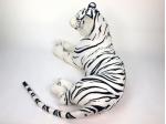 Obrovský plyšový tygr délky 200cm, bílý